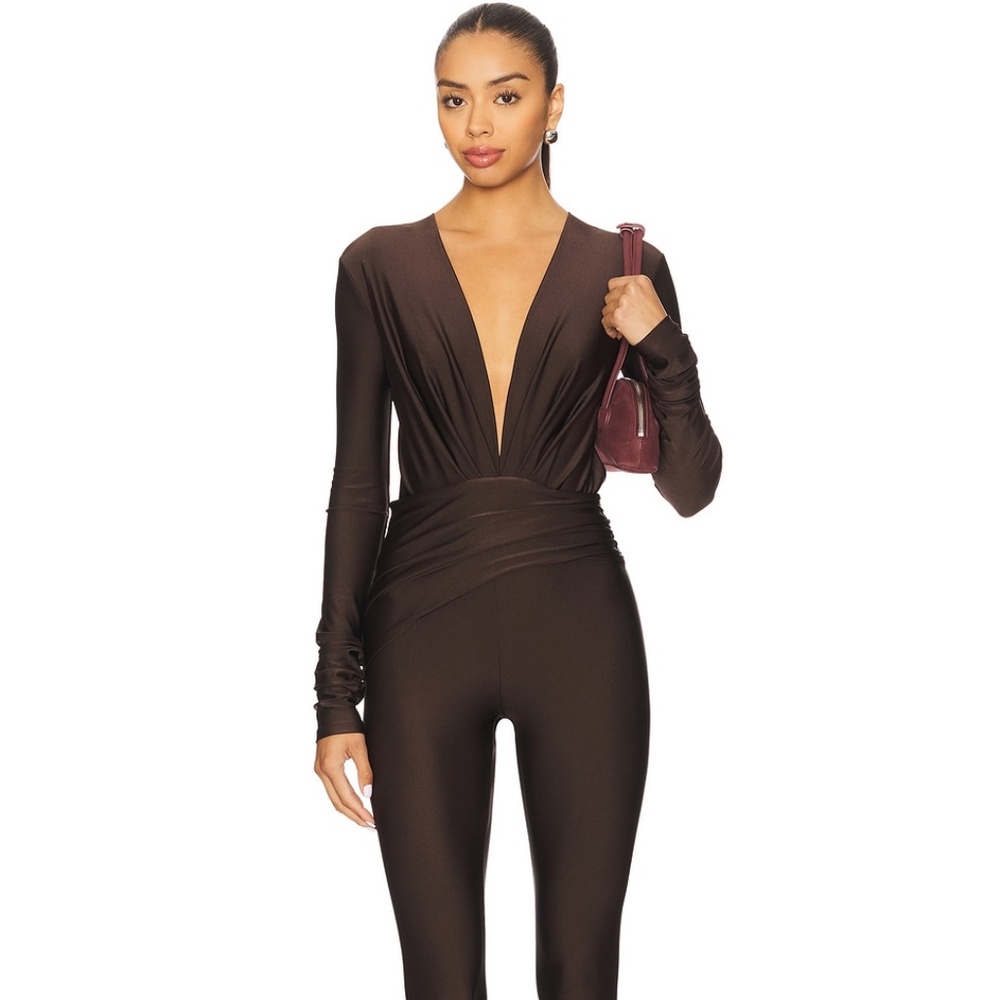 The Andamane “Zelda” Jersey Jumpsuit – Brown (XS)